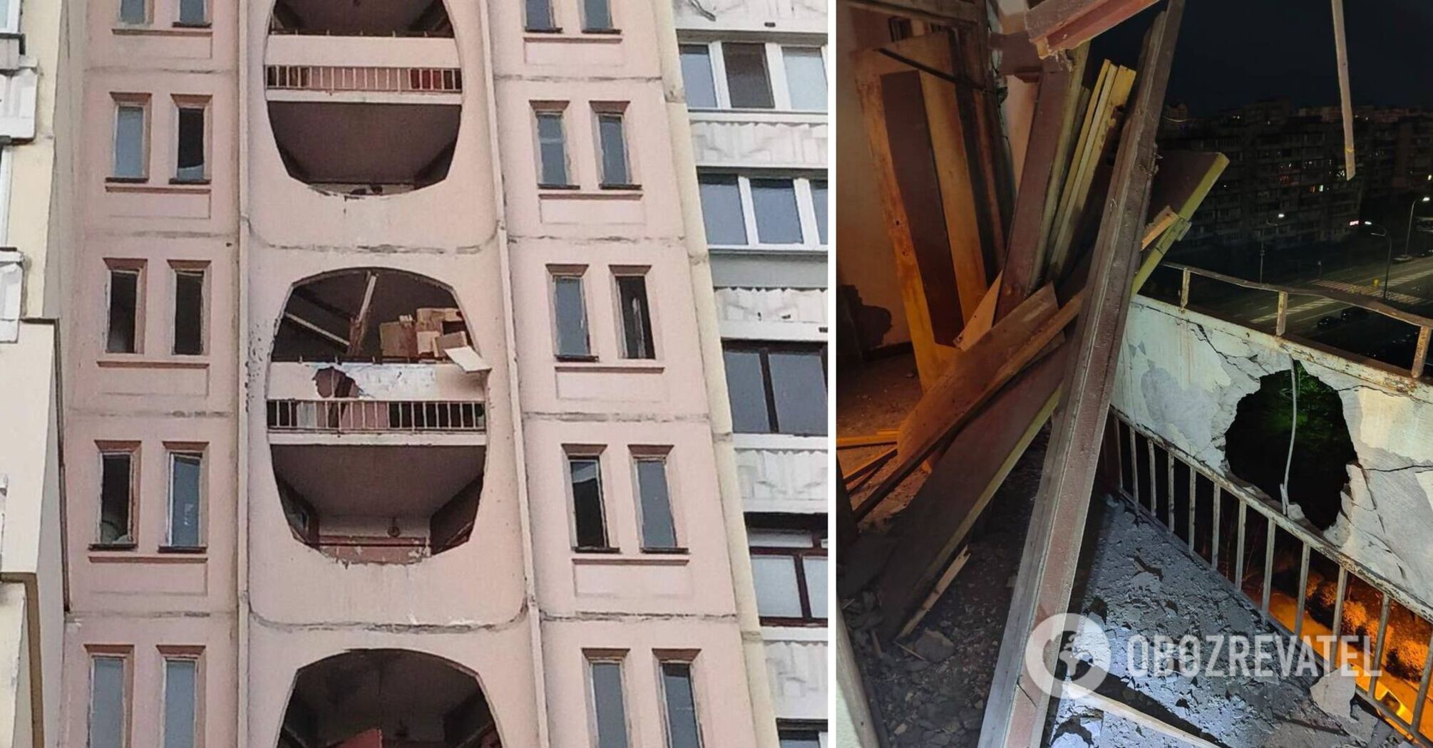 'All the glass started flying, the door was torn out': a Kyiv resident tells about the first minutes after the drone hit a house in Obolon