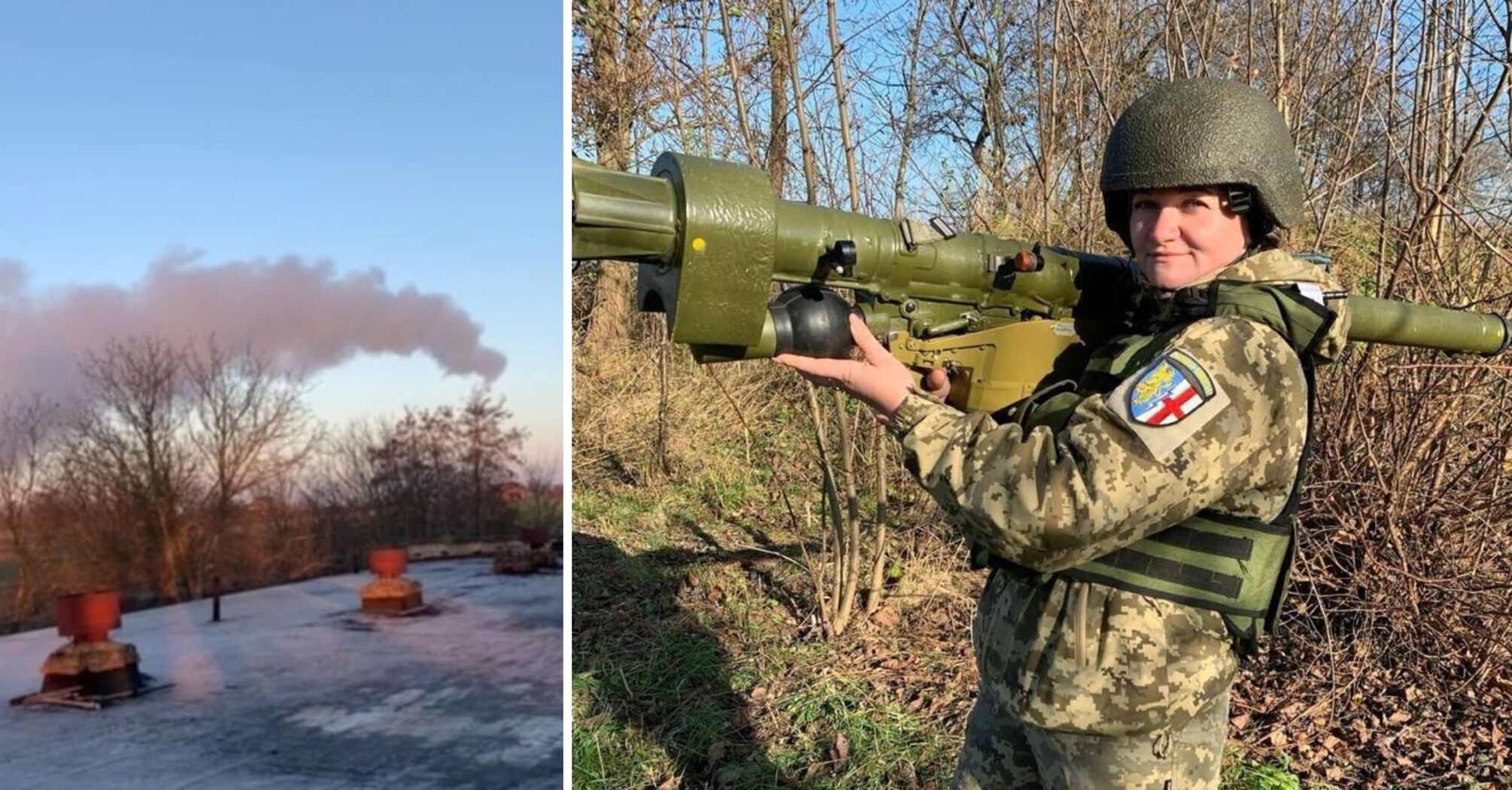 A Ukrainian servicewoman shoots down a cruise missile from a portable air defense missile system: it was her first live launch. Photos and video