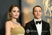 Wygląda jak Brad Pitt w młodości: Angelina Jolie po raz pierwszy od dłuższego czasu wyszła z domu z własnym synem Knoxem. Zdjęcie