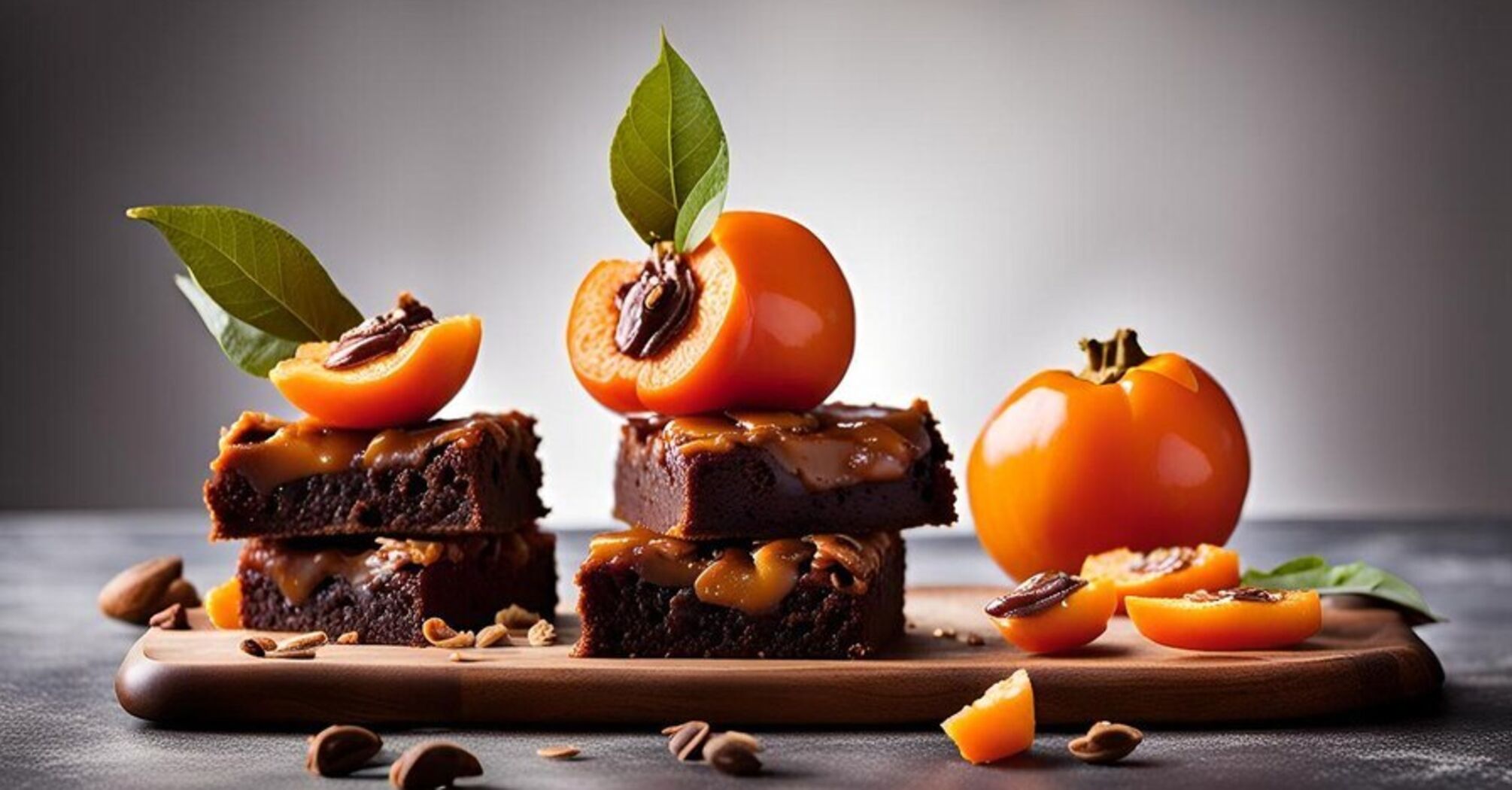 Delicious chocolate cake with persimmons: how to make a dessert for a family tea party