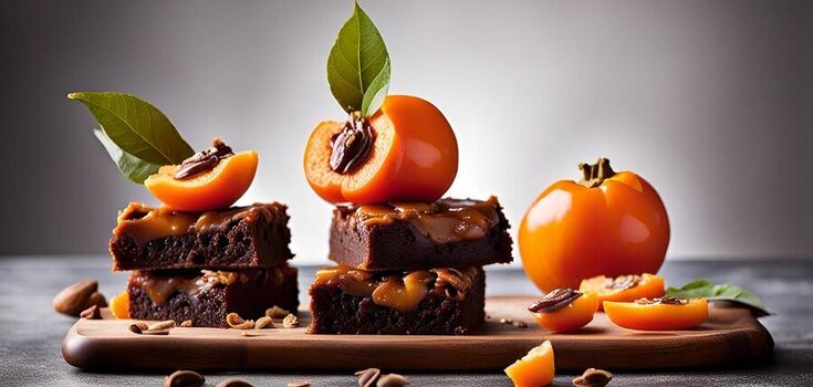 Delicious chocolate cake with persimmons: how to make a dessert for a family tea party