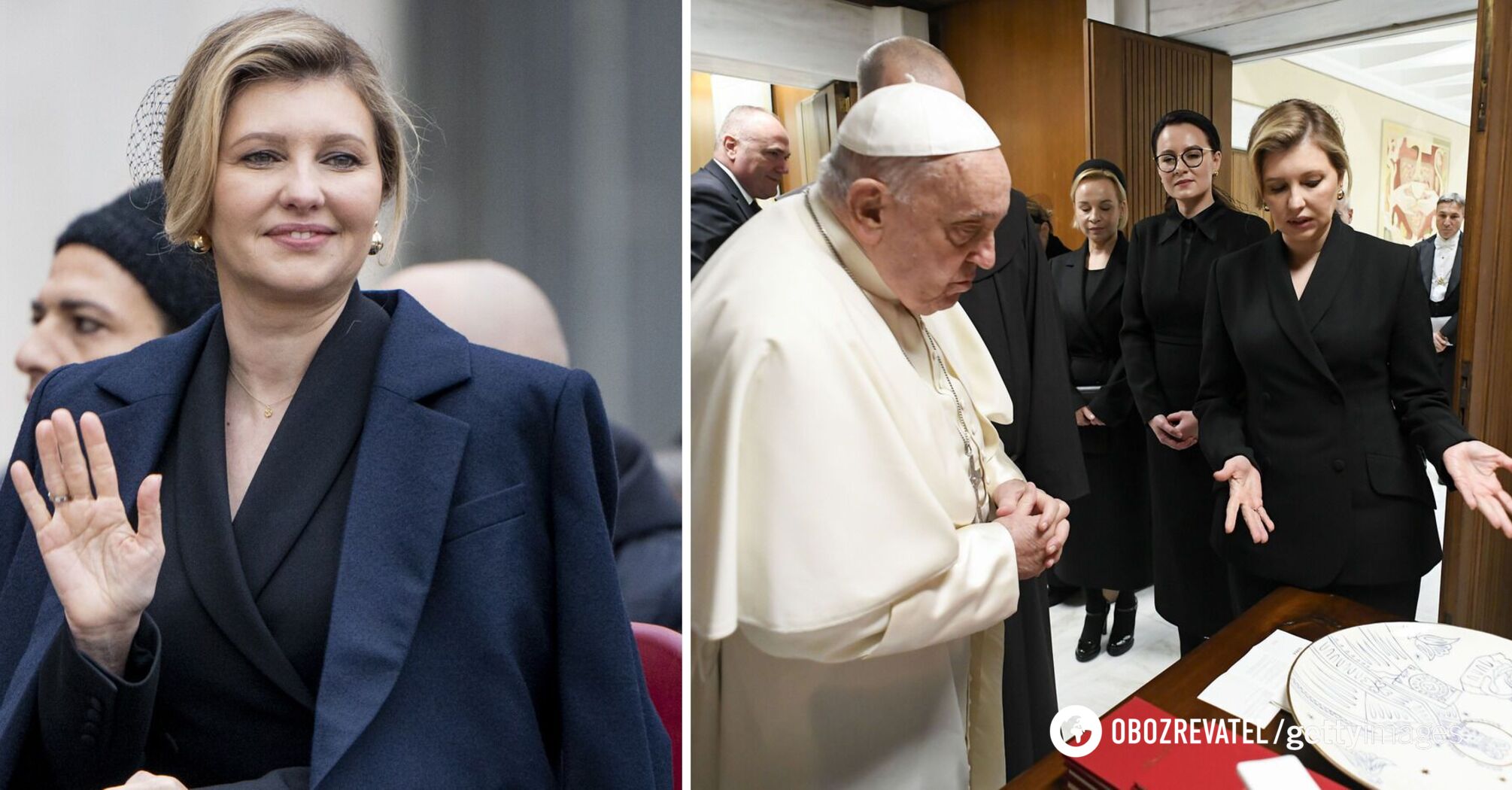 Olena Zelenska met with the Pope and gave him a special gift: what the first lady wore for the audience