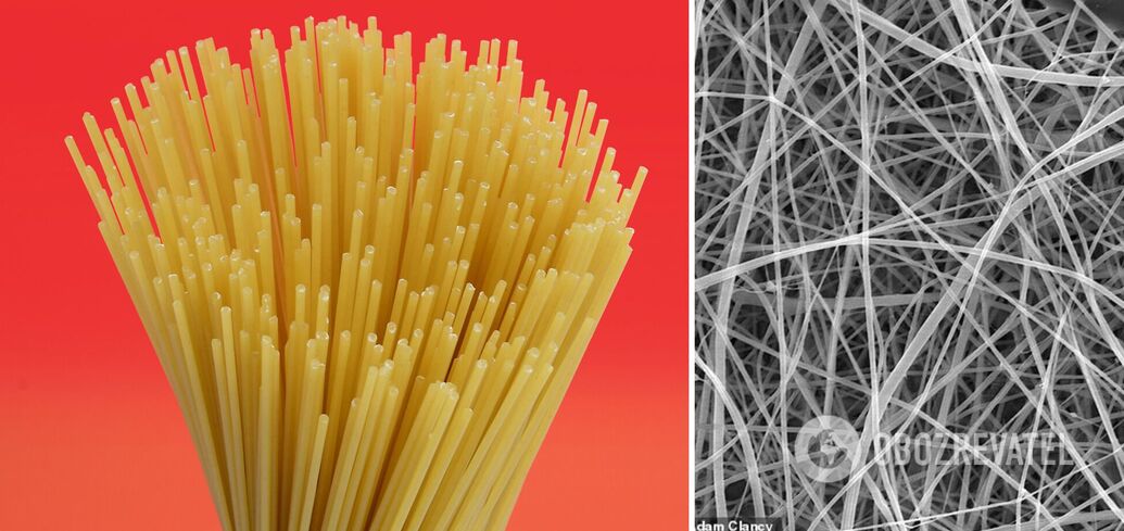 Scientists have created the world's thinnest spaghetti: it is 200 times narrower than a human hair