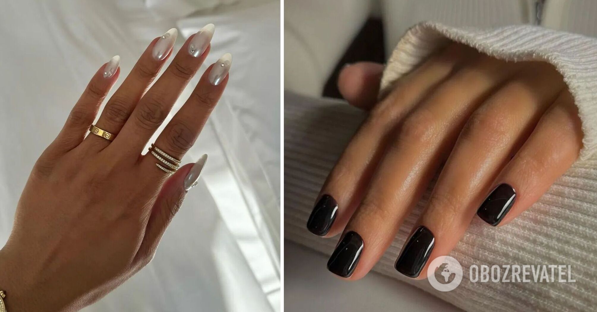 The most fashionable nails of December: what manicure to do in the first month of winter 2024/2025. Photo