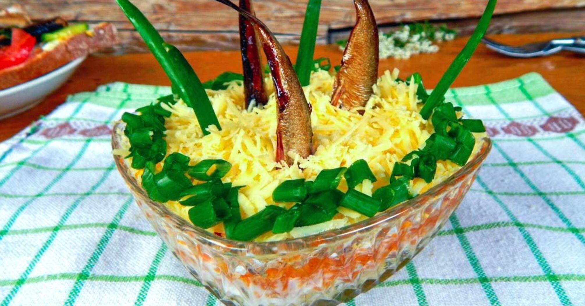 Шпротный салат