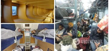 What couchette cars look like in different countries. Photo