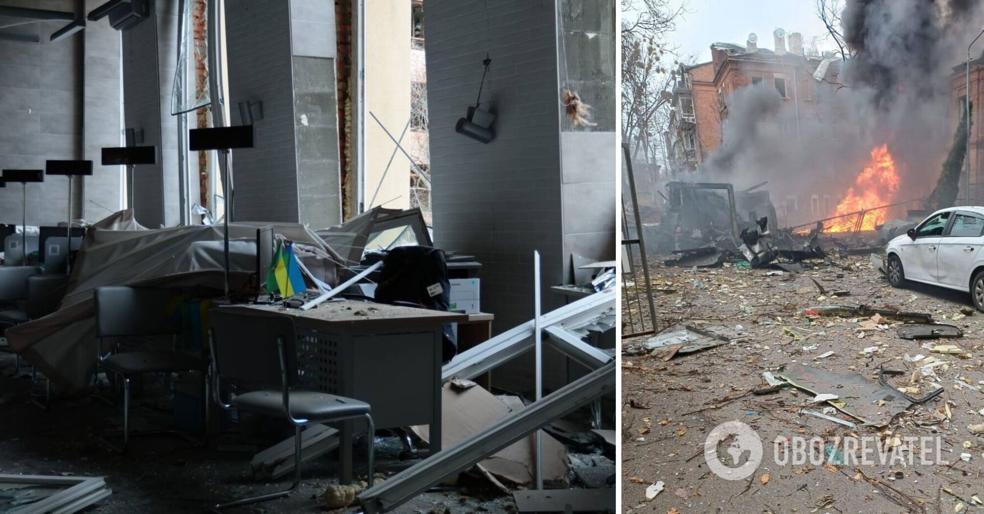 Russians attacked the center of Kharkiv: 41 houses were damaged, many civilians were wounded. Photo