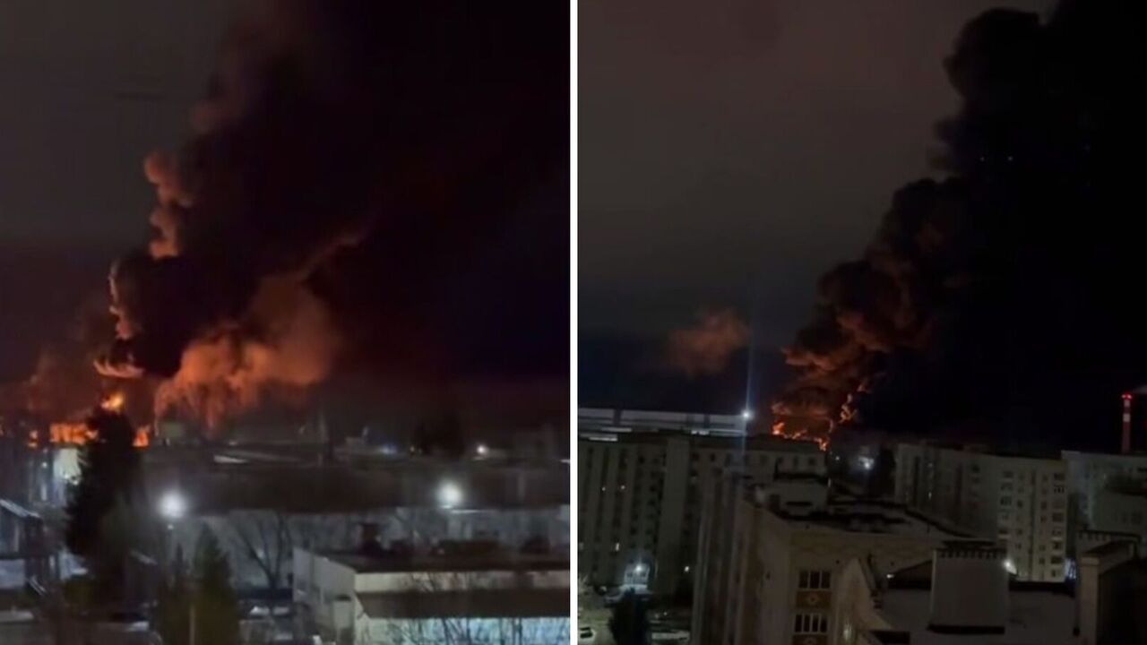 A massive fire broke out at an oil depot in Kaluga, and loud explosions in Kursk: Russian authorities complain of attacks. Photos and video