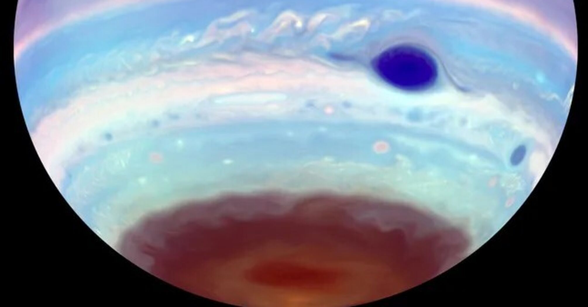 Huge Earth-sized vortex: scientists explain invisible magnetic tornadoes on Jupiter