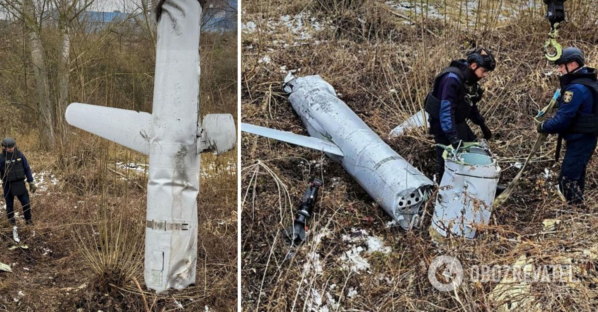 The wreckage of a Russian X-55 cruise missile was found in one of Kyiv's districts. Details and photos