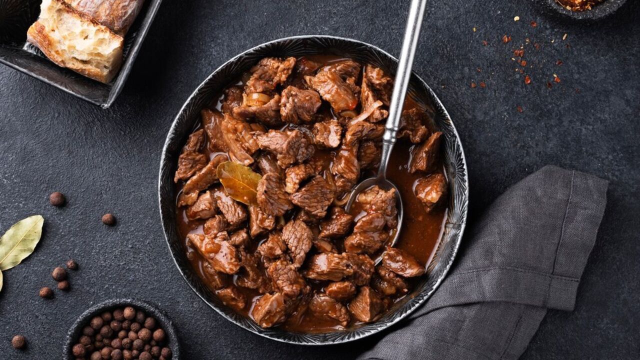 Juicy torn beef for lunch: meat that will suit any side dish