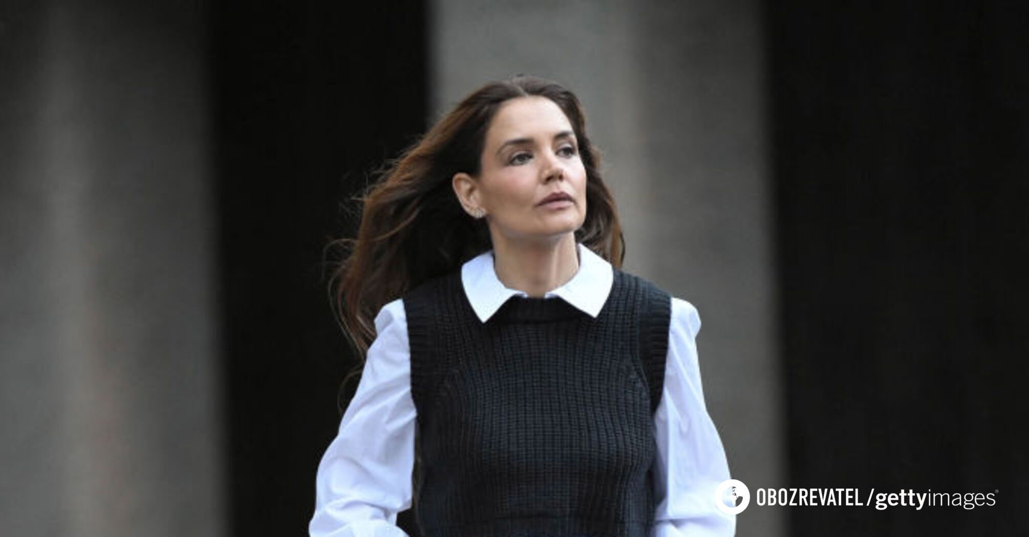 Fashion is making a comeback: Katie Holmes showed a stylish look with leggings