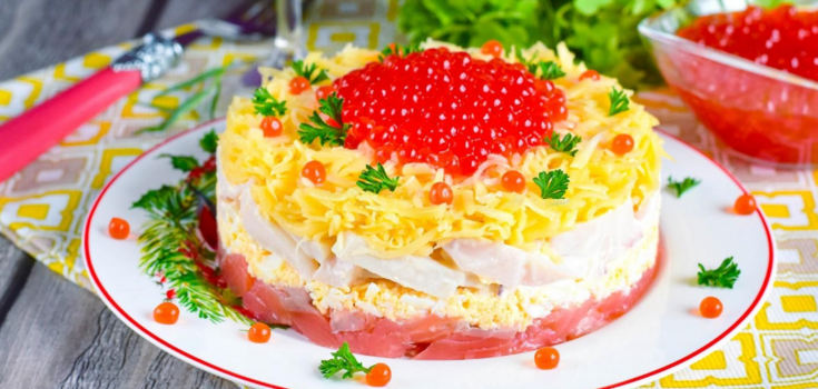 Exquisite salad for the New Year's table: a delicious and unusual dish