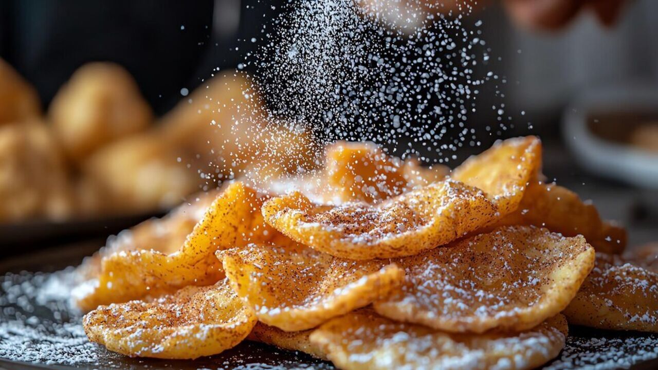 Sweet Angel's Wings with sparkling water: a simple dessert everyone can make