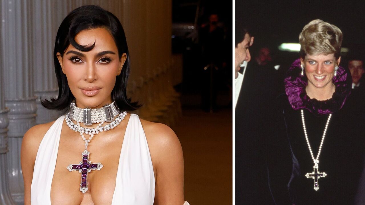 Kim Kardashian wyszła publicznie w naszyjniku księżnej Diany za prawie 200 tysięcy dolarów. Porównanie zdjęć