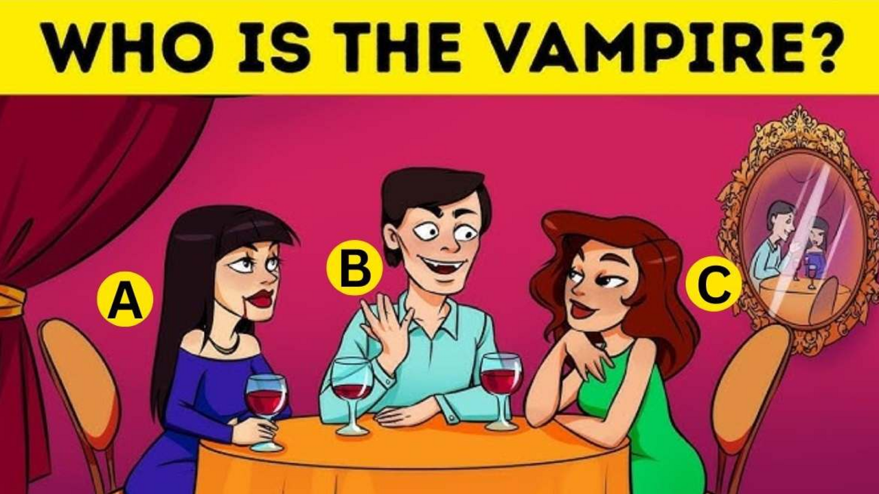 Who is the vampire? A puzzle for the smartest