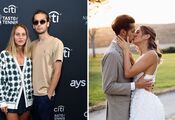 What does the husband of the best tennis player in Ukraine Marta Kostiuk look like. Photo