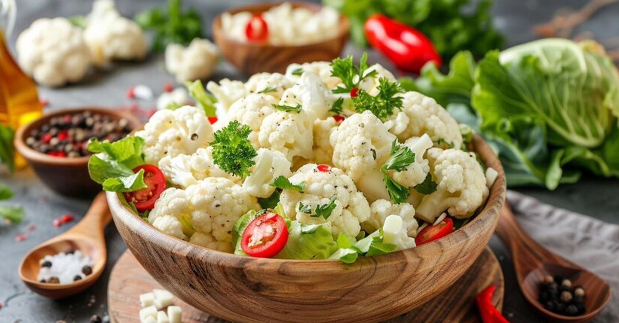 Budget cauliflower salad: you can pickle it for winter or eat it in a day