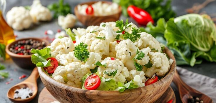Budget cauliflower salad: you can pickle it for winter or eat it in a day