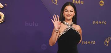 Selena Gomez's manicure in a "space" design was called perfect for the holiday season