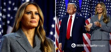W szarym garniturze ze łzami w oczach: jak wyglądała Melania Trump w dniu wyborów prezydenckich w USA. Zdjęcie