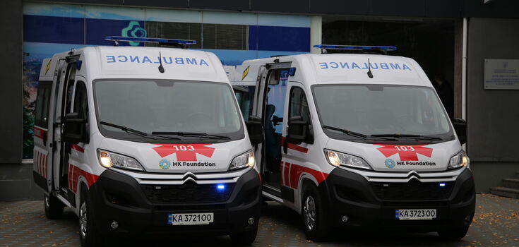 Kyiv's National Institute of Surgery and Transplantology welcomes modern resuscitation vehicles from MK Foundation