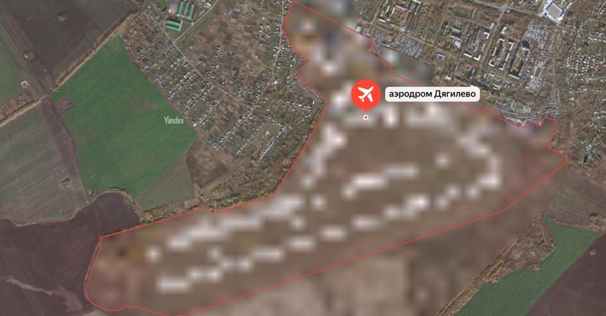 After the attacks by Ukrainian drones, "Yandex. Maps" began blurring satellite images of Russian military airfields. Photo