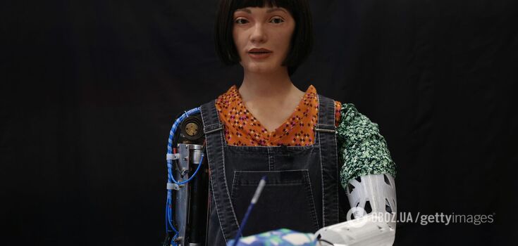 A portrait painted by one of the most advanced AI artists was auctioned off for $1 million. Photo