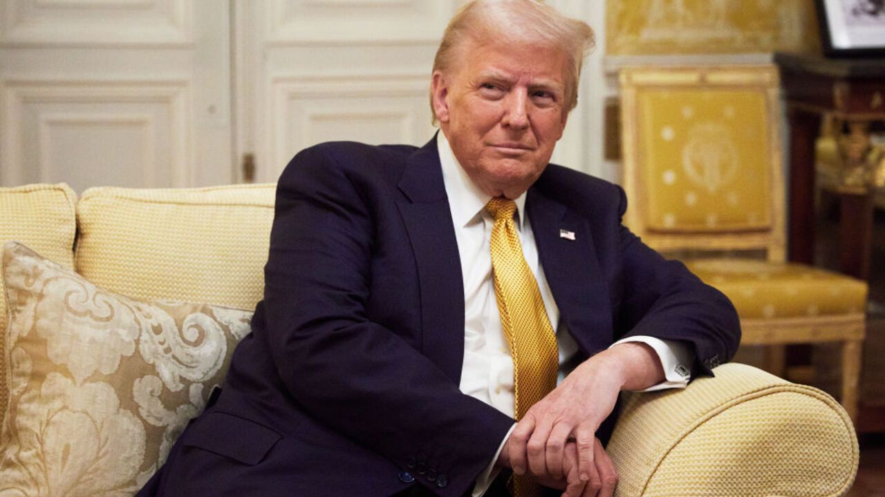 Дональд Трамп в Белом доме. Иллюстрация