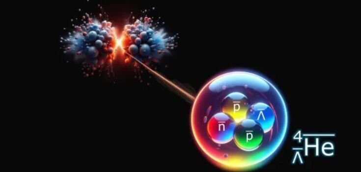 Large Hadron Collider finds first evidence for the existence of the heaviest antimatter particle