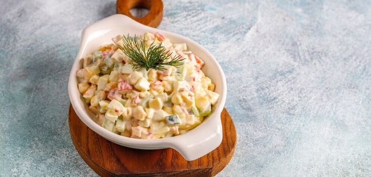 This secret ingredient will help you diversify the boring New Year's crab salad