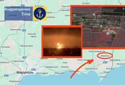 Detonation and flames were observed until morning: enemy ammunition depot in Markyne, Donetsk region, was hit. Video