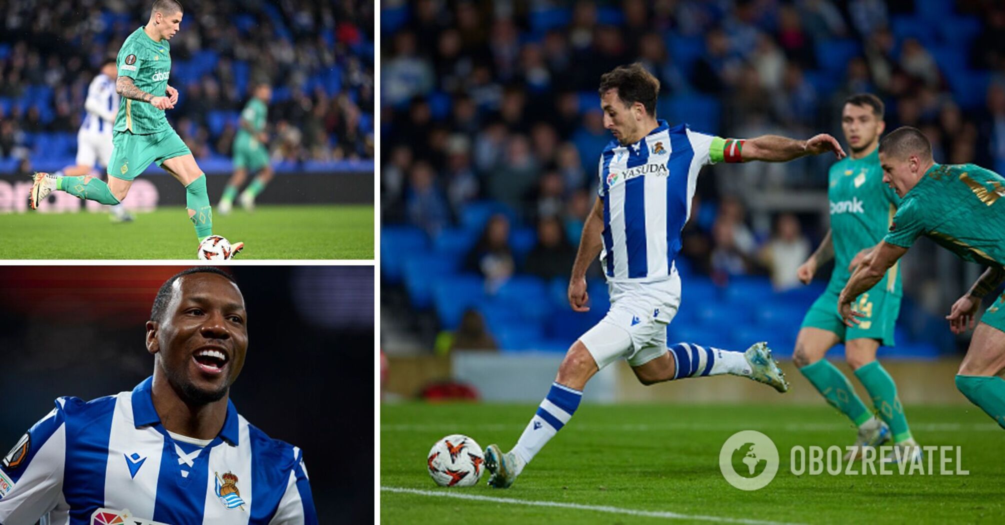 Dynamo loses to Real Sociedad in Europa League, conceding three goals in 14 minutes. Video