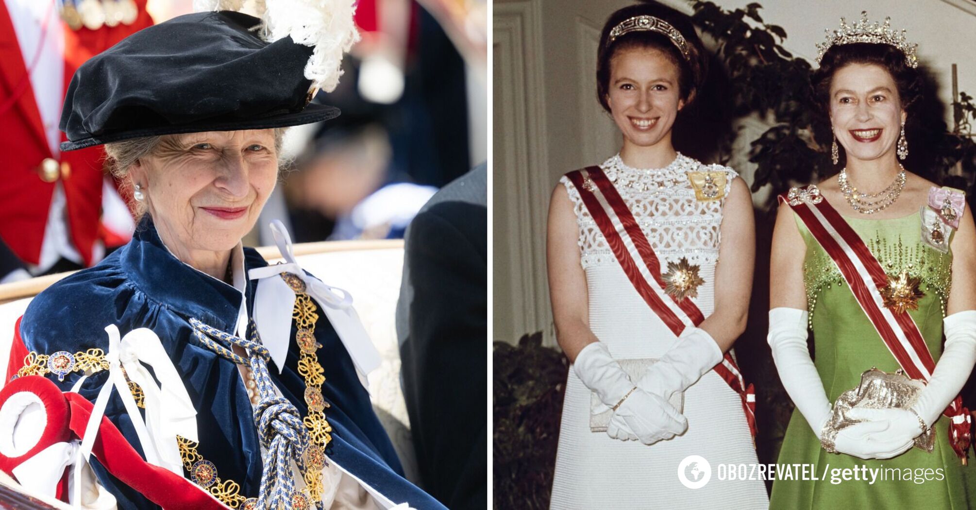 The network showed a Christmas card of the only daughter of Elizabeth II signed by Princess Anne