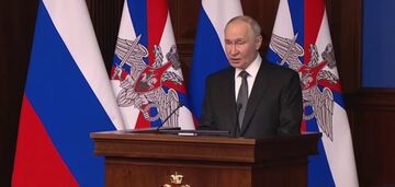 Putin narzeka, że Zachód "spycha Rosję do czerwonej linii" i chwali się postępami "Specjalnej operacji wojskowej"