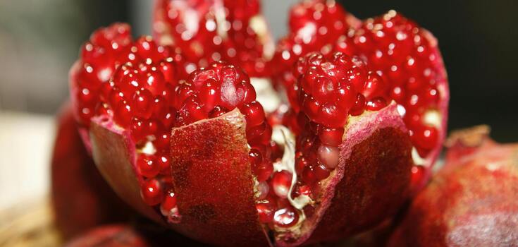 Ripe pomegranate
