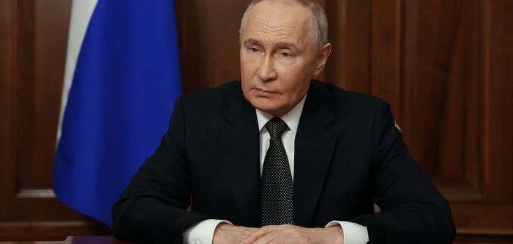 Putin chwali się "Oriesznikiem" i proponuje Zachodowi "pojedynek" z Kijowem. Wideo