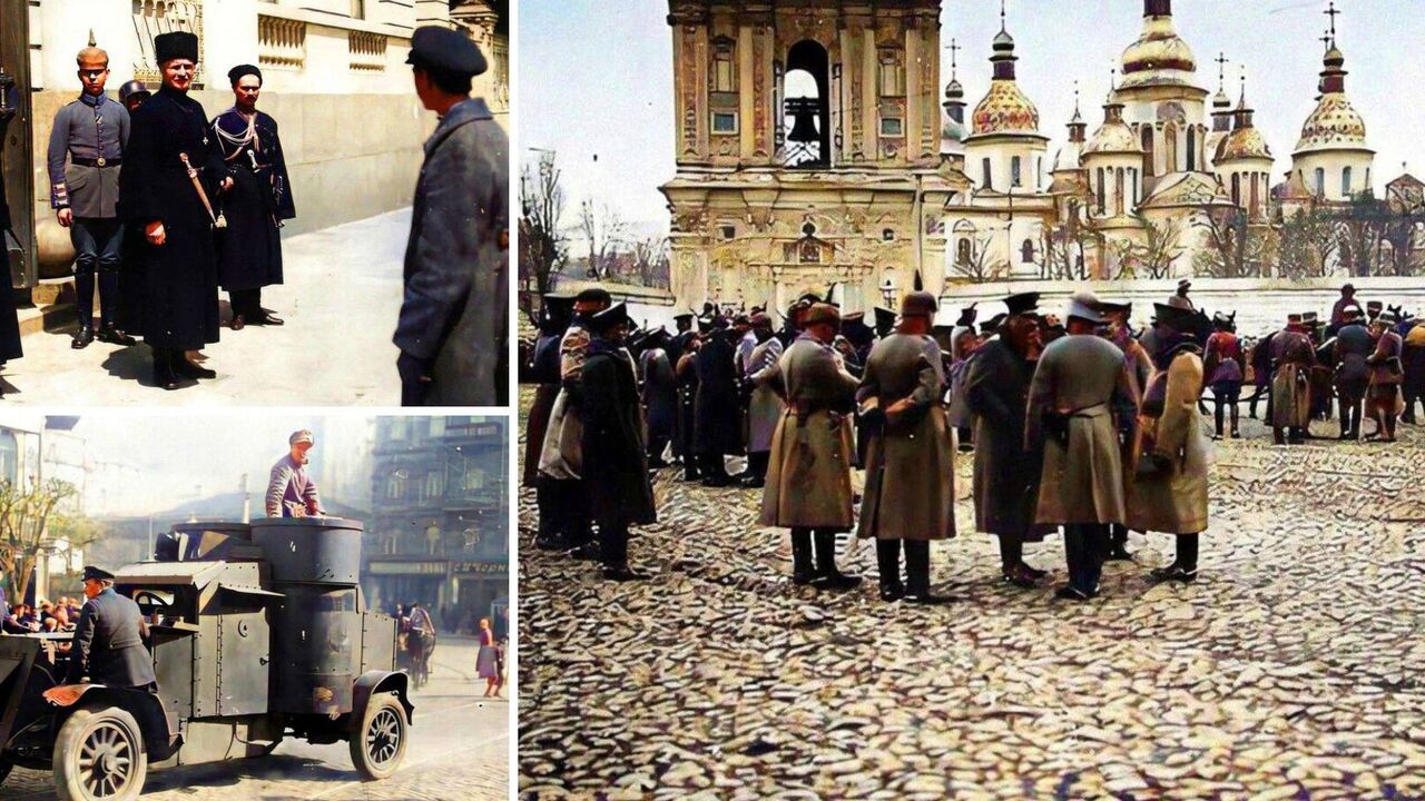 Sieć pokazuje, jak wyglądał Kijów w czasach państwa ukraińskiego w 1918 roku. Kolorowe zdjęcia