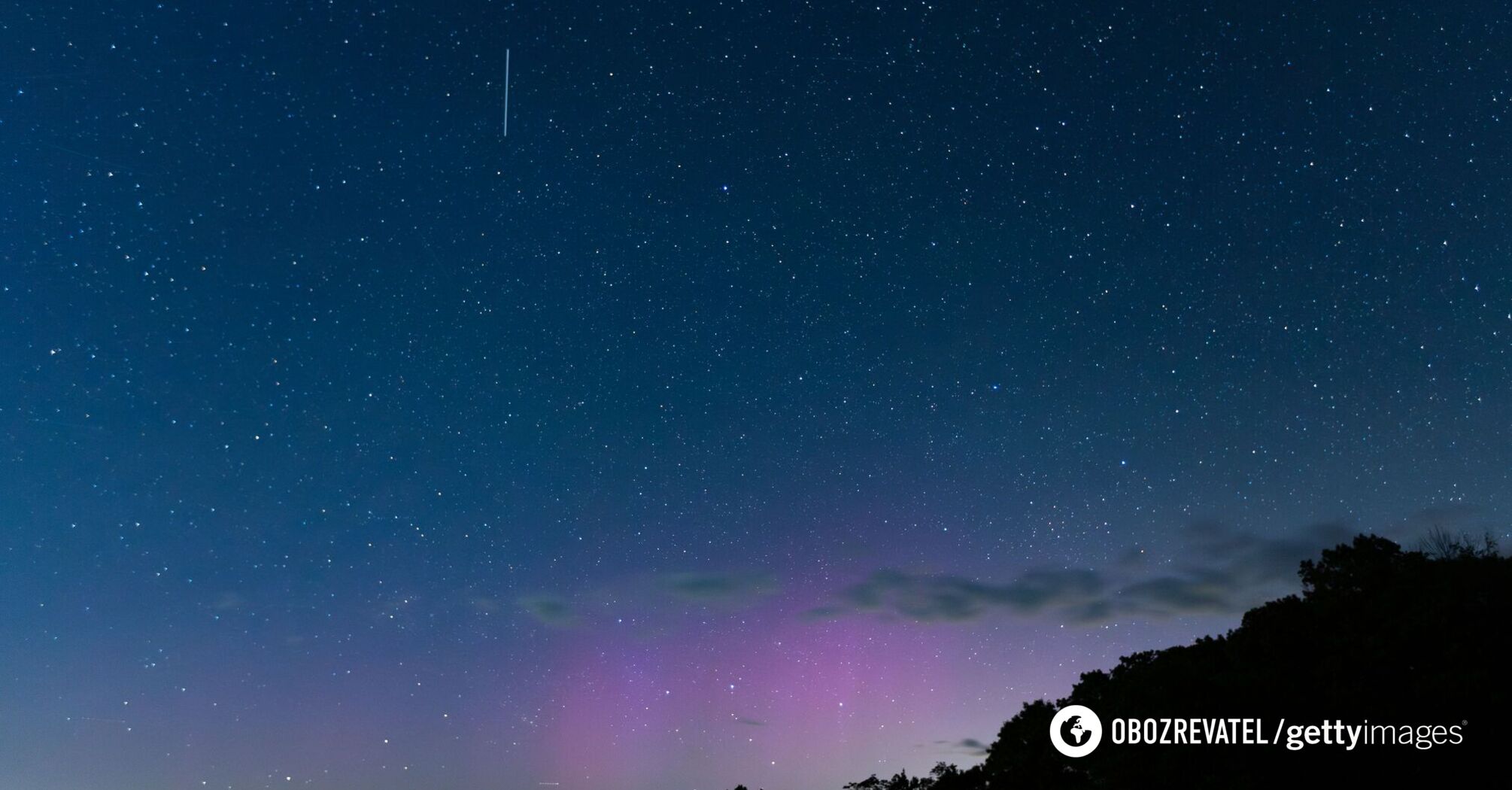 The blue aurora borealis over Japan has puzzled scientists. Photo