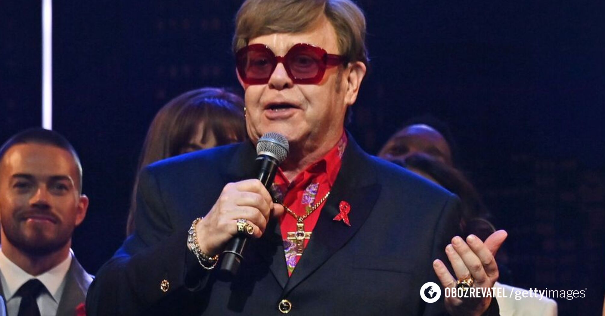 Elton John, who has lost his sight, makes a public appearance and talks about his condition. Photo