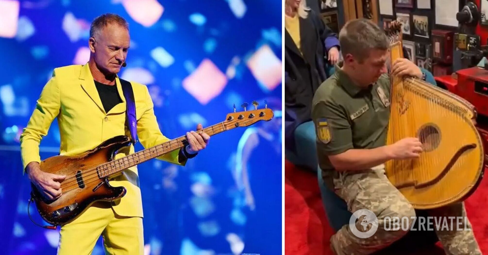 Sting, who supports Ukraine, sang the hit Shape of My Heart accompanied by a bandura: the melody was played by an Armed Forces soldier. Video