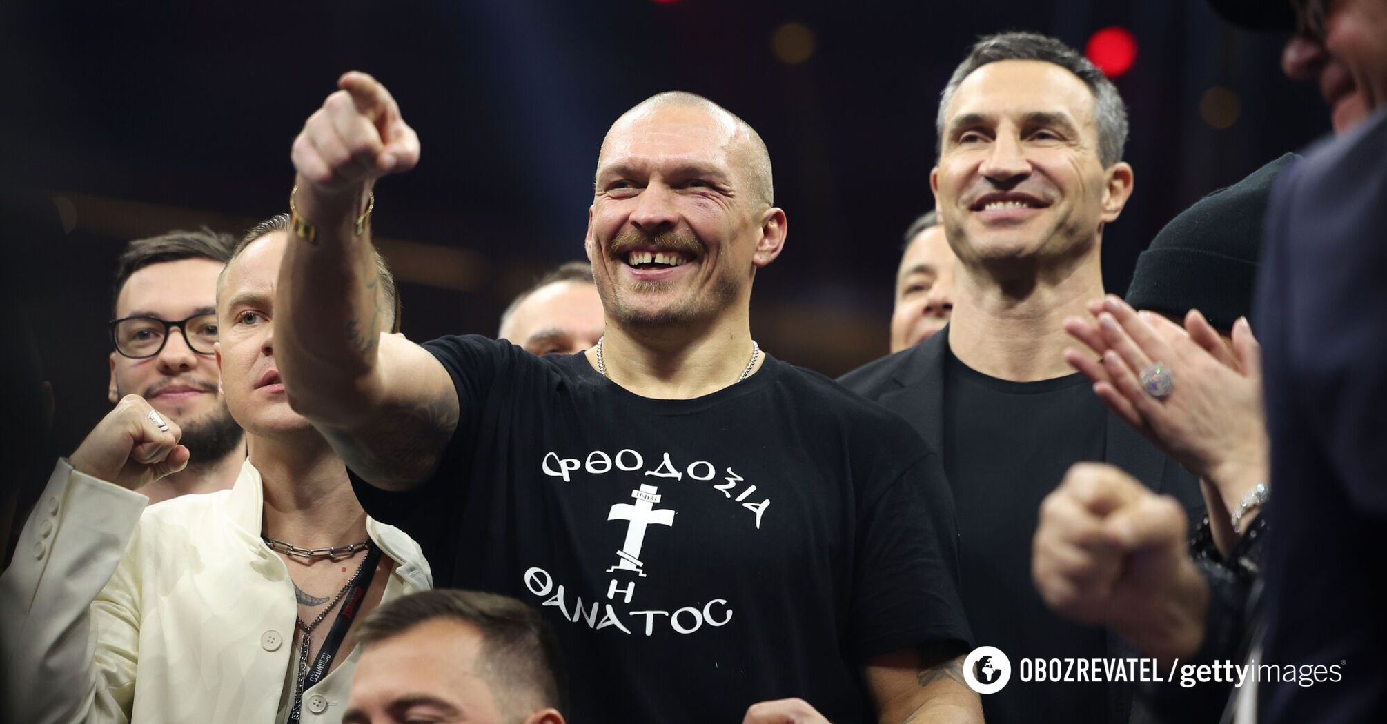 Here is what Fury looked like at the press conference after 100 missed punches to the head. Photo