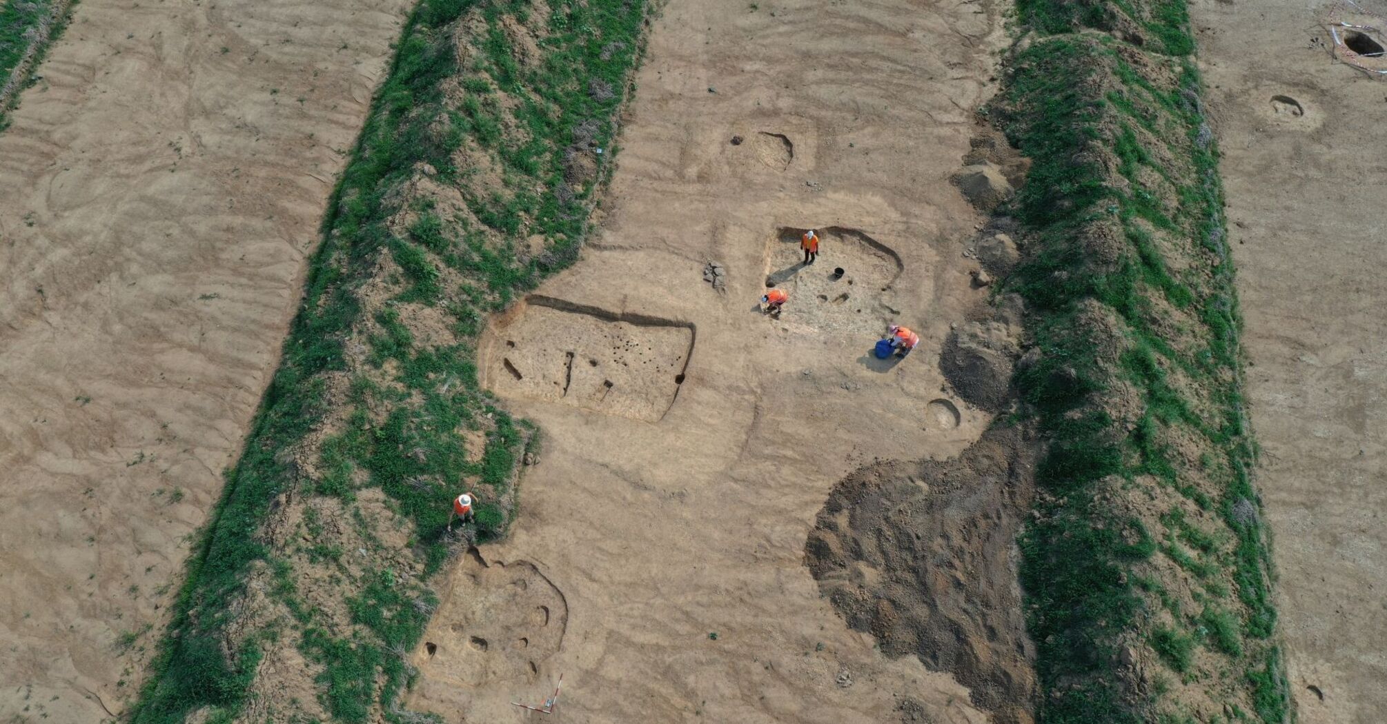 A 7000-year-old lost city was discovered in the Czech Republic during road construction