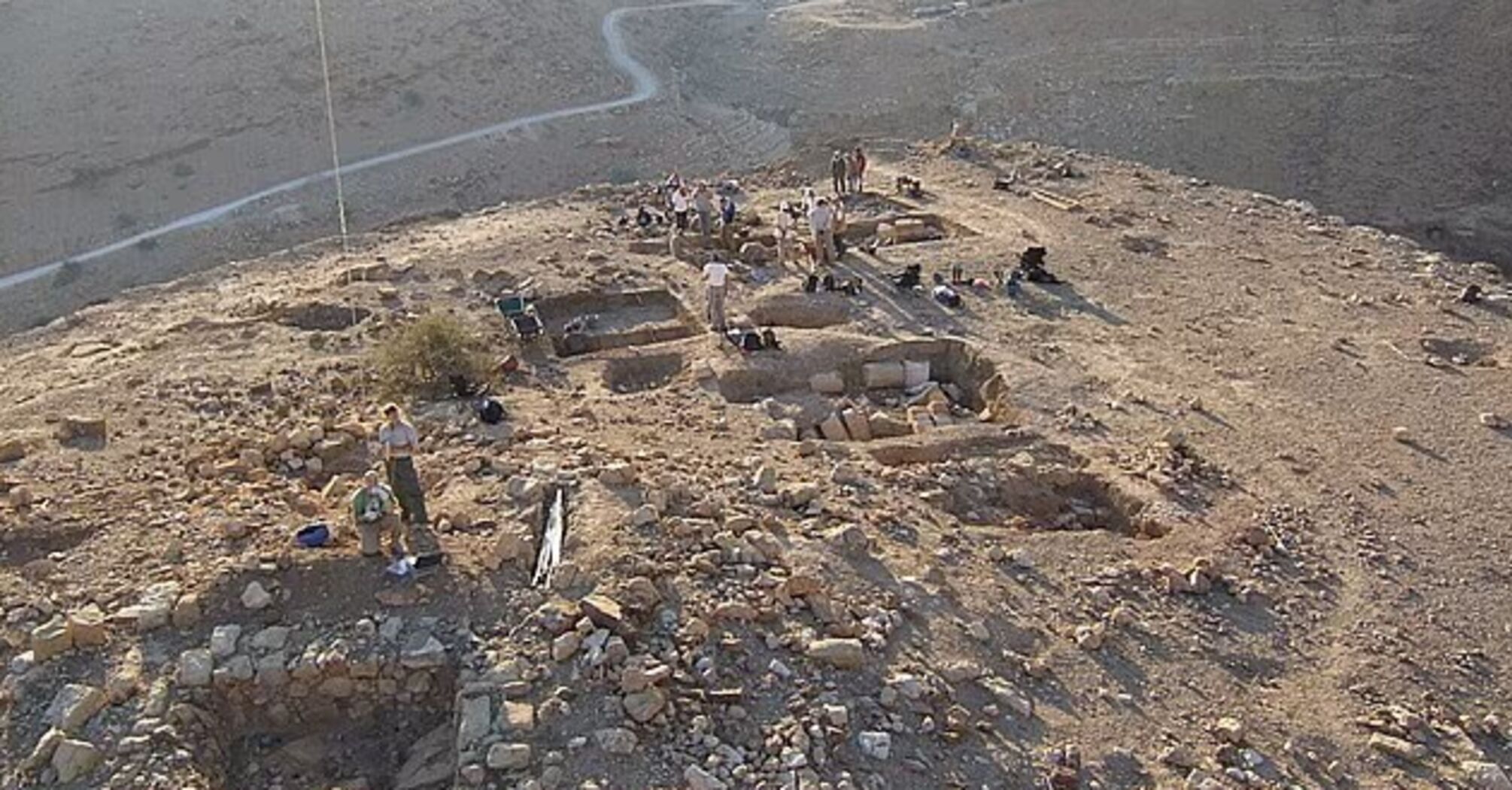 Ruins of an ancient palace found at the site where Jacob allegedly wrestled with God. Photo