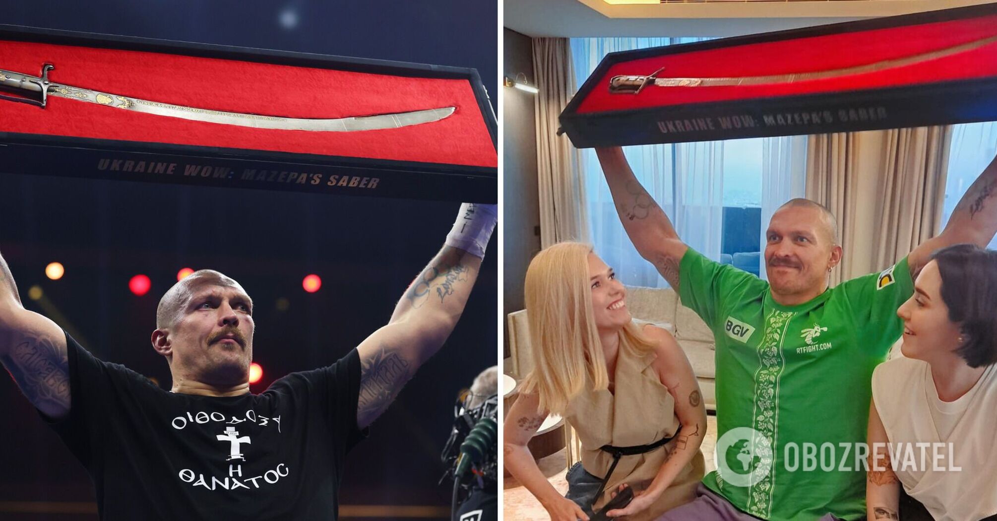"I can imagine how the Russians are burning": Usyk's words after his act with Mazepa's saber in the rematch with Fury became known