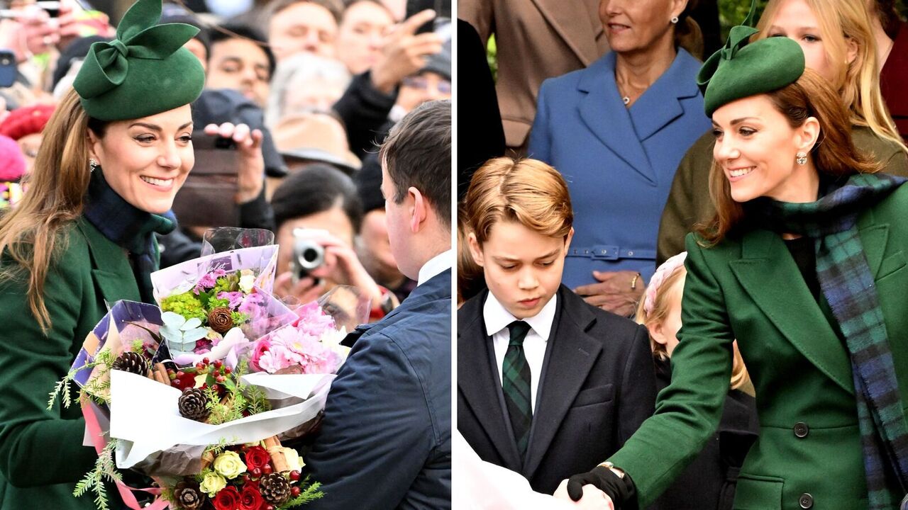 Rzadkie pojawienie się: po trudnym roku Kate Middleton pogratulowała obywatelom i otrzymała prezent. Zdjęcie