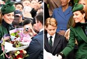 Rzadkie pojawienie się: po trudnym roku Kate Middleton pogratulowała obywatelom i otrzymała prezent. Zdjęcie