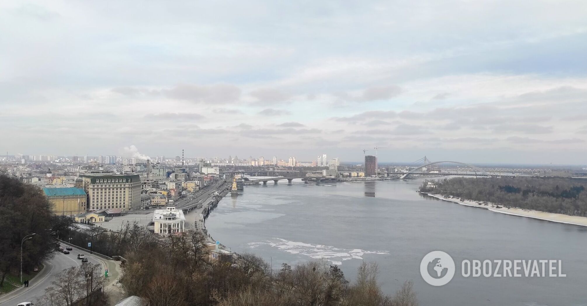 The web shows what Podil looked like in Kyiv in 1942. A unique panoramic photo