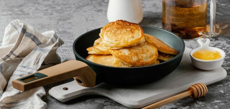 What to add to the pancake base to make them successful and fluffy