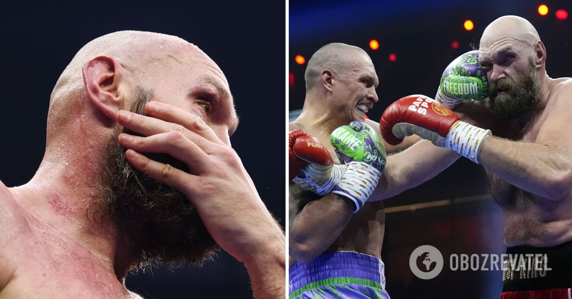 A video of what Fury wrote on the flag of Ukraine after his defeat by Usyk has appeared